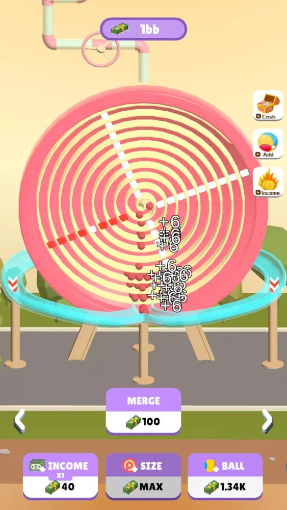 Tangkapan layar Merge Crazy Balls