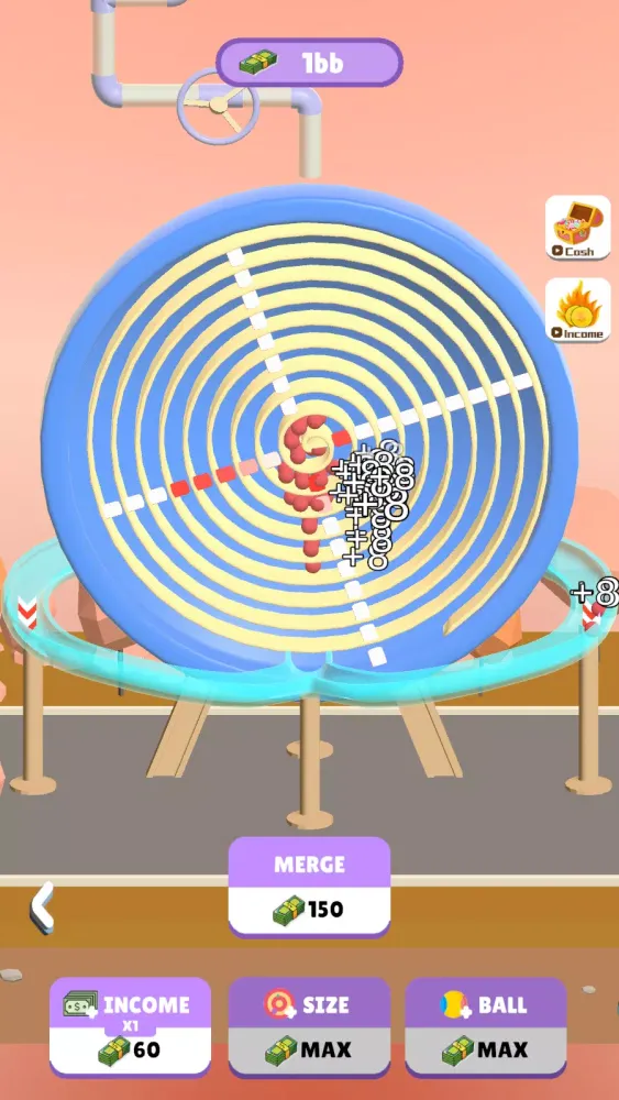 Tangkapan layar Merge Crazy Balls