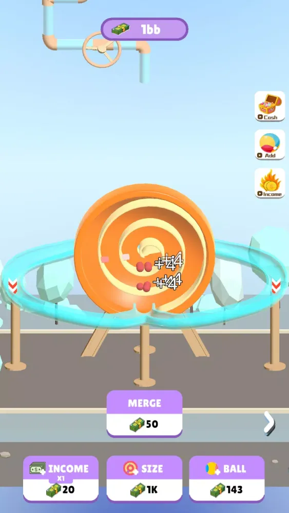 Tangkapan layar Merge Crazy Balls