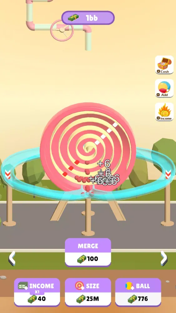Tangkapan layar Merge Crazy Balls