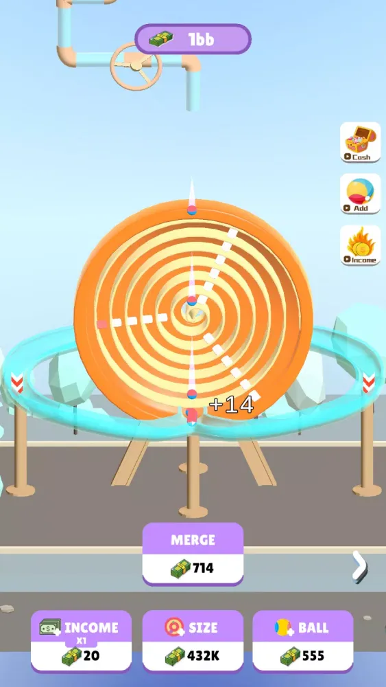 Tangkapan layar Merge Crazy Balls