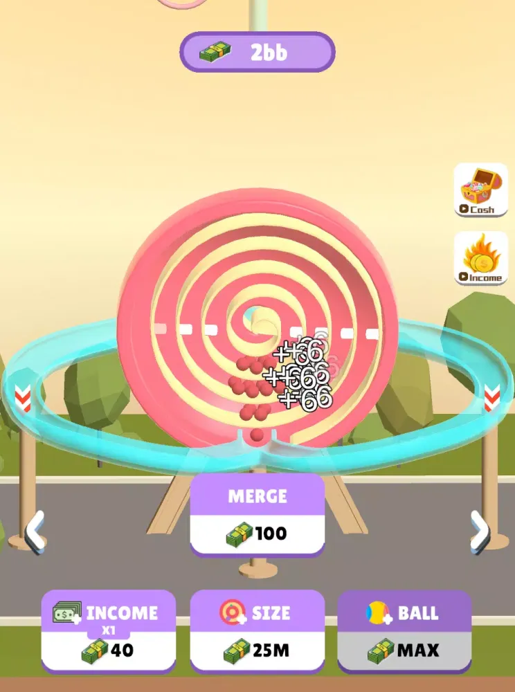 Tangkapan layar Merge Crazy Balls
