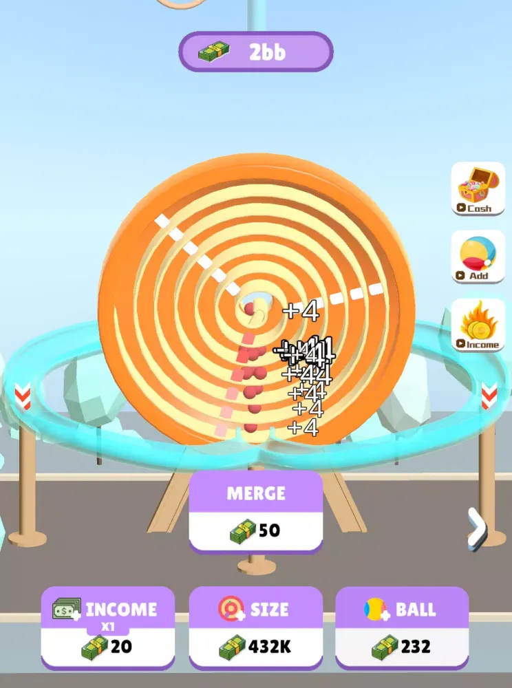 Tangkapan layar Merge Crazy Balls