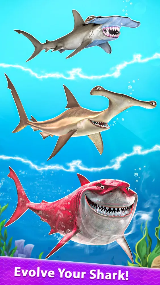 Captures d'écran de Shark Evolution Merge & Eat