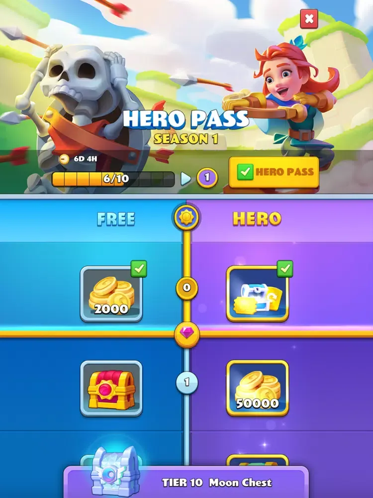 Ảnh chụp màn hình của Merge TD Hero - Tower Defense iPad 