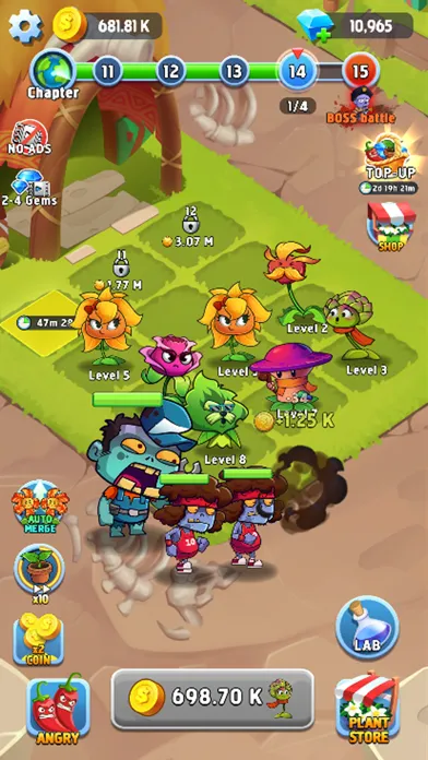 Скриншоты Zombie Farm - Merge Defense