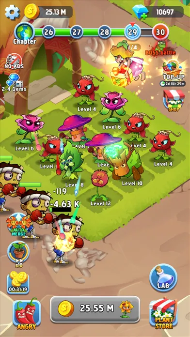 Скриншоты Zombie Farm - Merge Defense