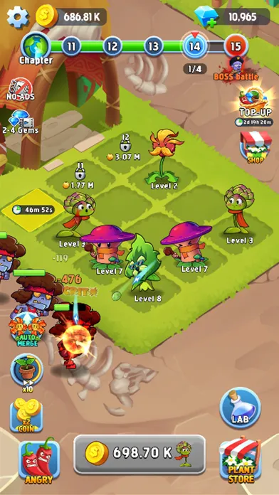 Скриншоты Zombie Farm - Merge Defense