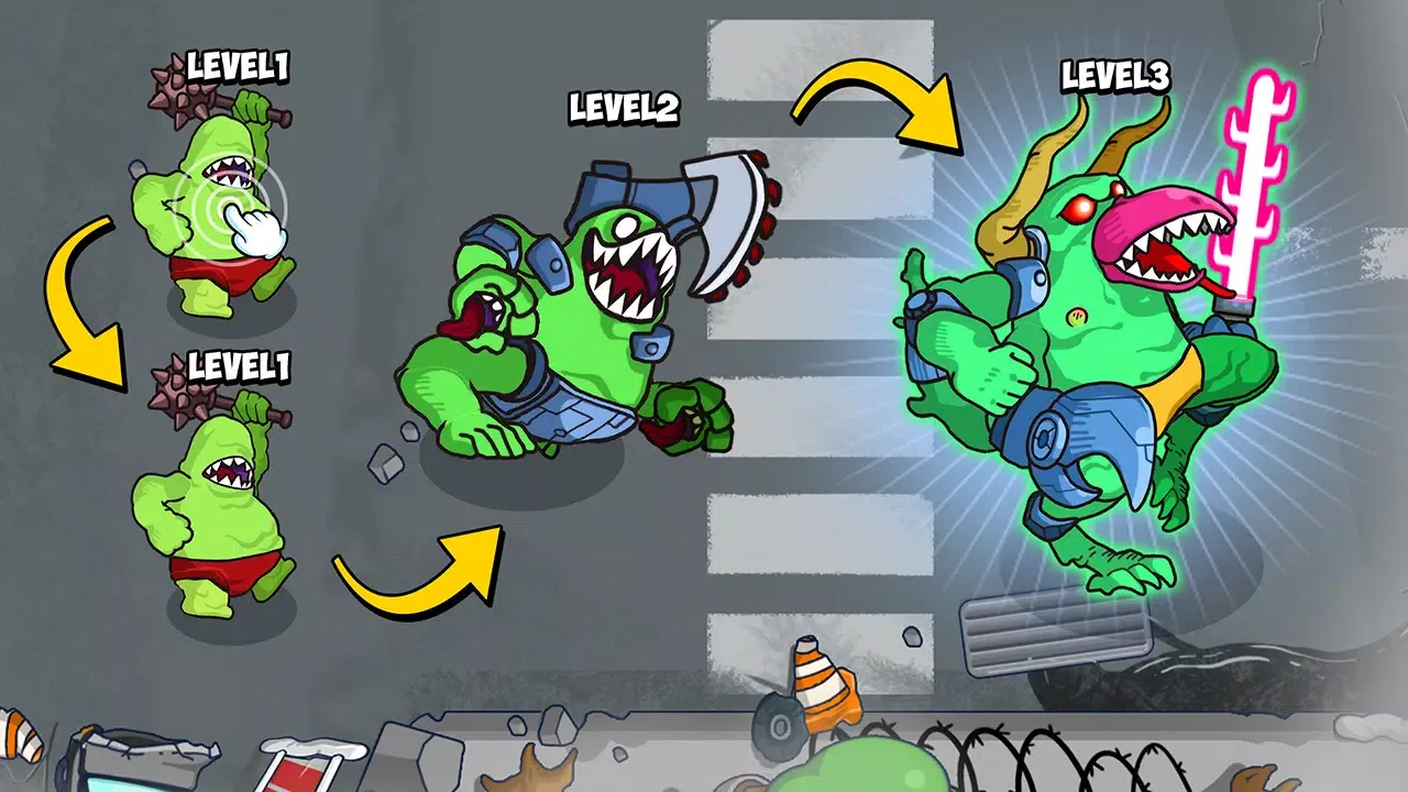 Merge Fight: Grim & Zombie War 스크린샷