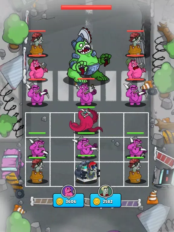ภาพหน้าจอของ Merge Fight : Grim Zombie War iPad 