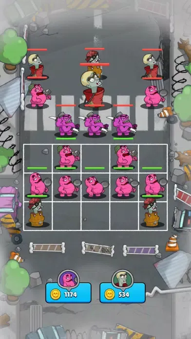 ภาพหน้าจอของ Merge Fight : Grim Zombie War