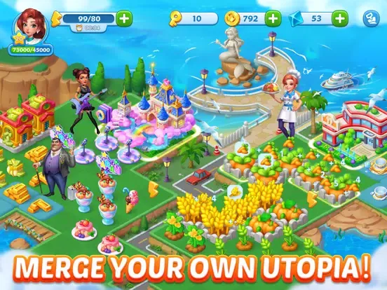 Captures d'écran de Merge Topia-Hotel Tycoon iPad 