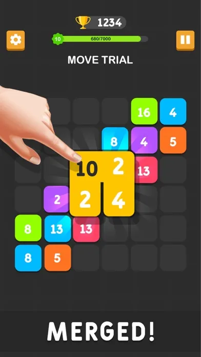 Tangkapan layar 2048 Merge Blocks Game