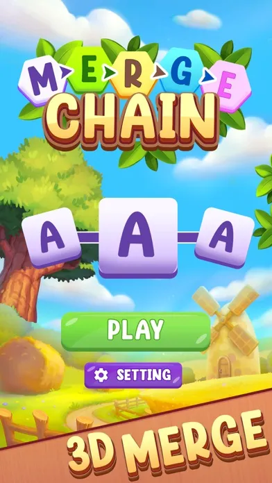 Tangkapan skrin Merge Chain – Letter Matching