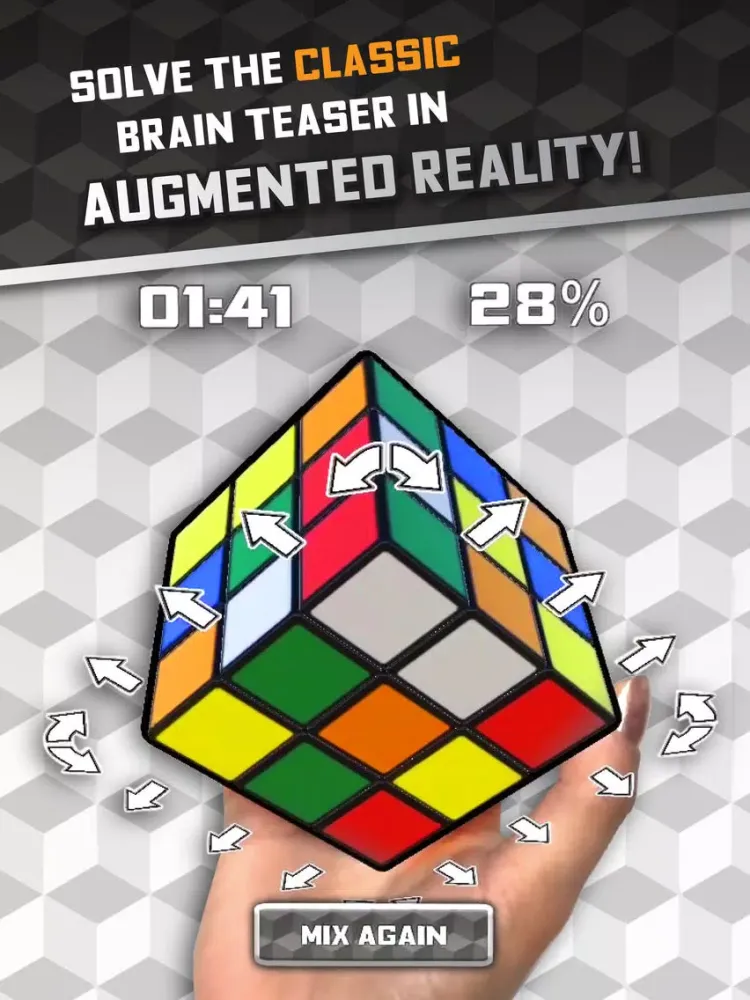 Ảnh chụp màn hình của Rubik’s Cube Augmented! iPad 