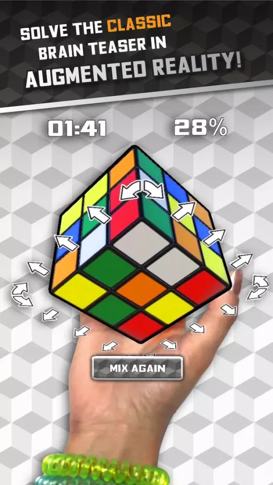 Ảnh chụp màn hình của Rubik’s Cube Augmented!