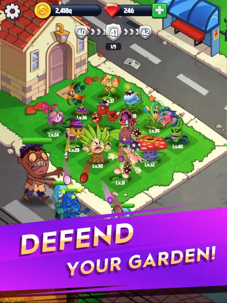Merge Flowers vs. Zombies iPad  স্ক্রিনশট
