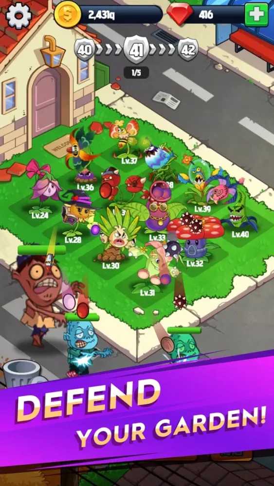 Merge Flowers vs. Zombies স্ক্রিনশট