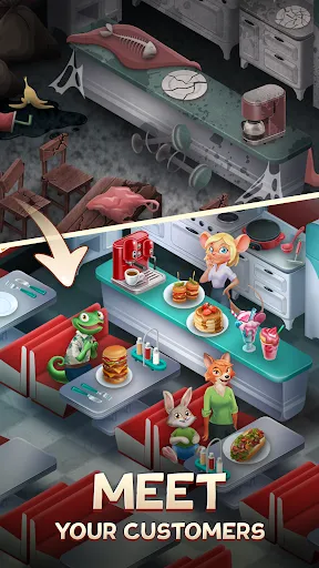 Merge Inn - Cafe Merge Game Screenshots