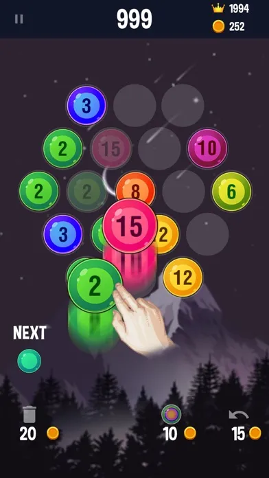 Ảnh chụp màn hình của Merge Hexa - Number Up 8