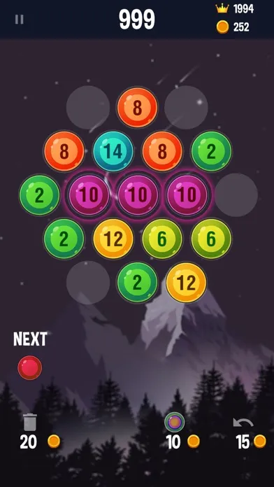 Ảnh chụp màn hình của Merge Hexa - Number Up 8