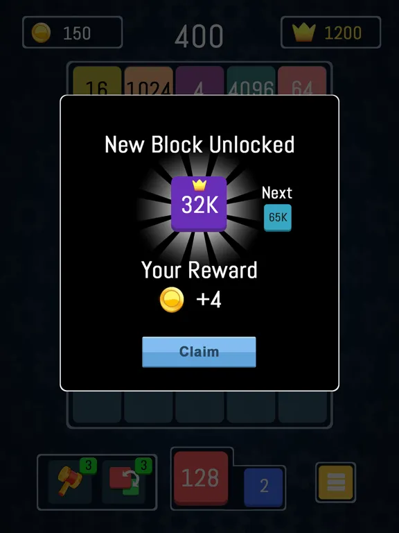Captures d'écran de Merge Number Block - 2048 Game iPad 