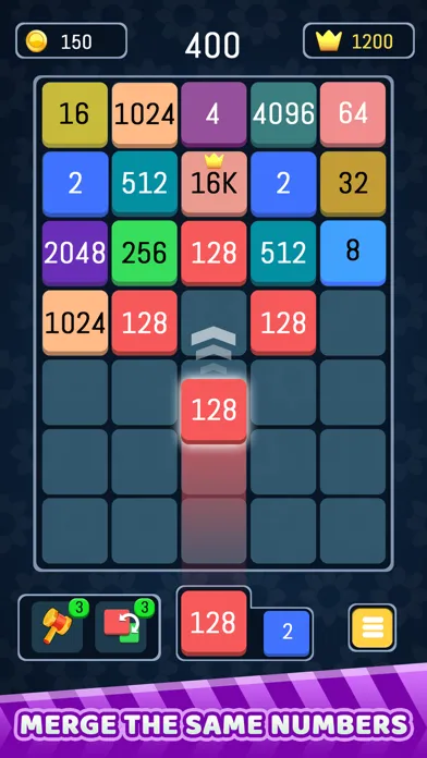 Captures d'écran de Merge Number Block - 2048 Game