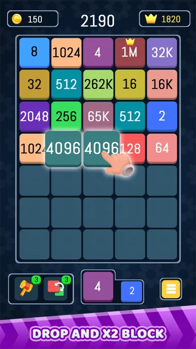 Captures d'écran de Merge Number Block - 2048 Game