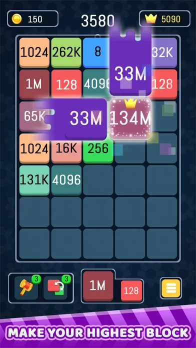Captures d'écran de Merge Number Block - 2048 Game