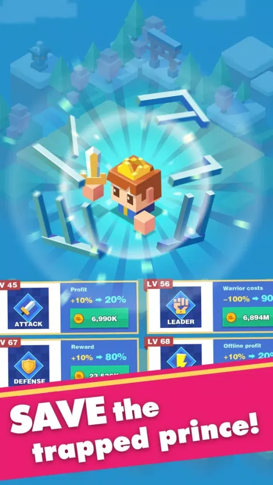 Capturas de tela do Merge Warriors