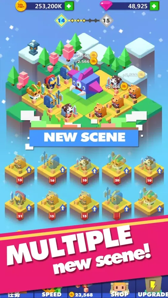 Capturas de tela do Merge Warriors