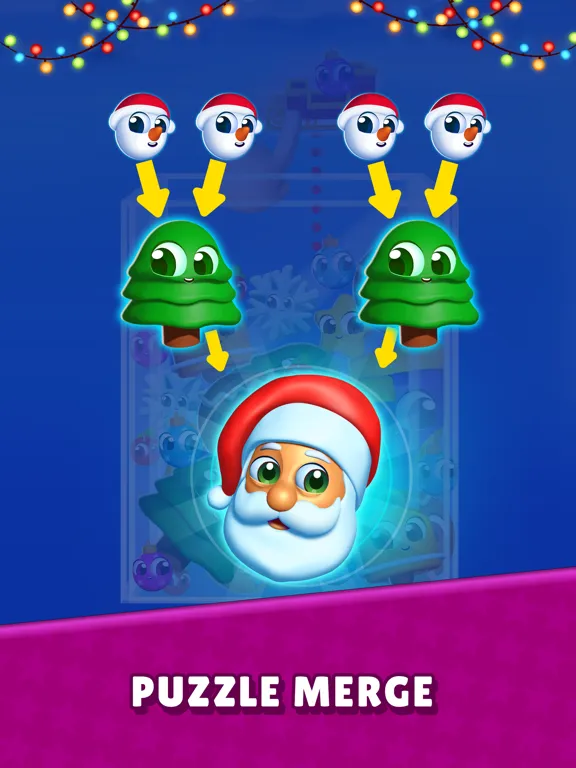 Merge To Santa : Fun Merge iPad  स्क्रीनशॉट