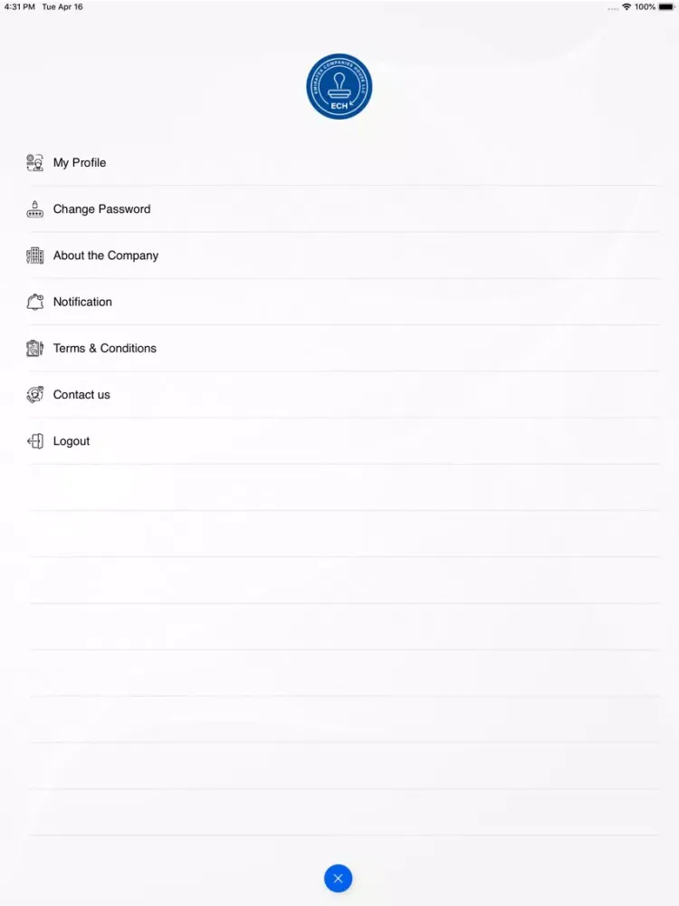 Capturas de pantalla de ECH Life iPad 