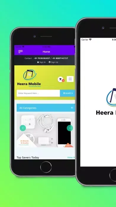 Tangkapan layar Heera mobile