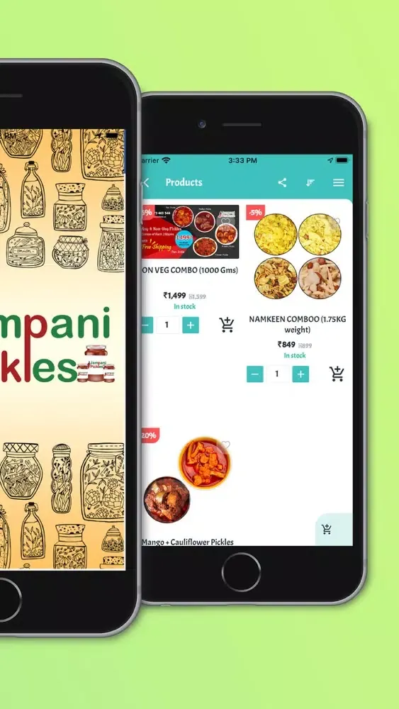 Ảnh chụp màn hình của Jampani Pickles