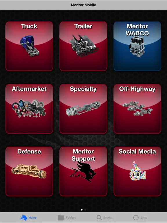 Meritor Mobile iPad  Screenshots