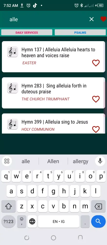 Anglican Hymn Ancient & Modern Screenshots
