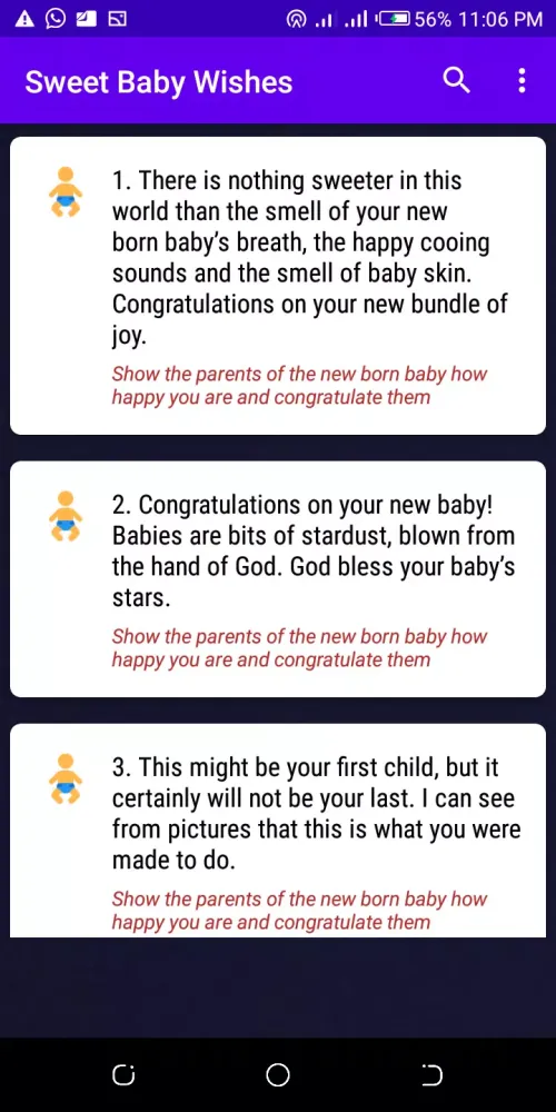 Baby Naming Ceremony Wishes سکرین شاٹس