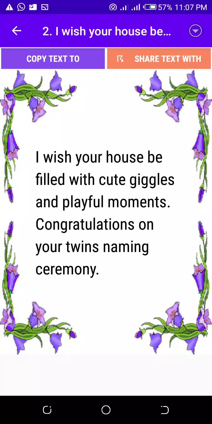 Baby Naming Ceremony Wishes Screenshots
