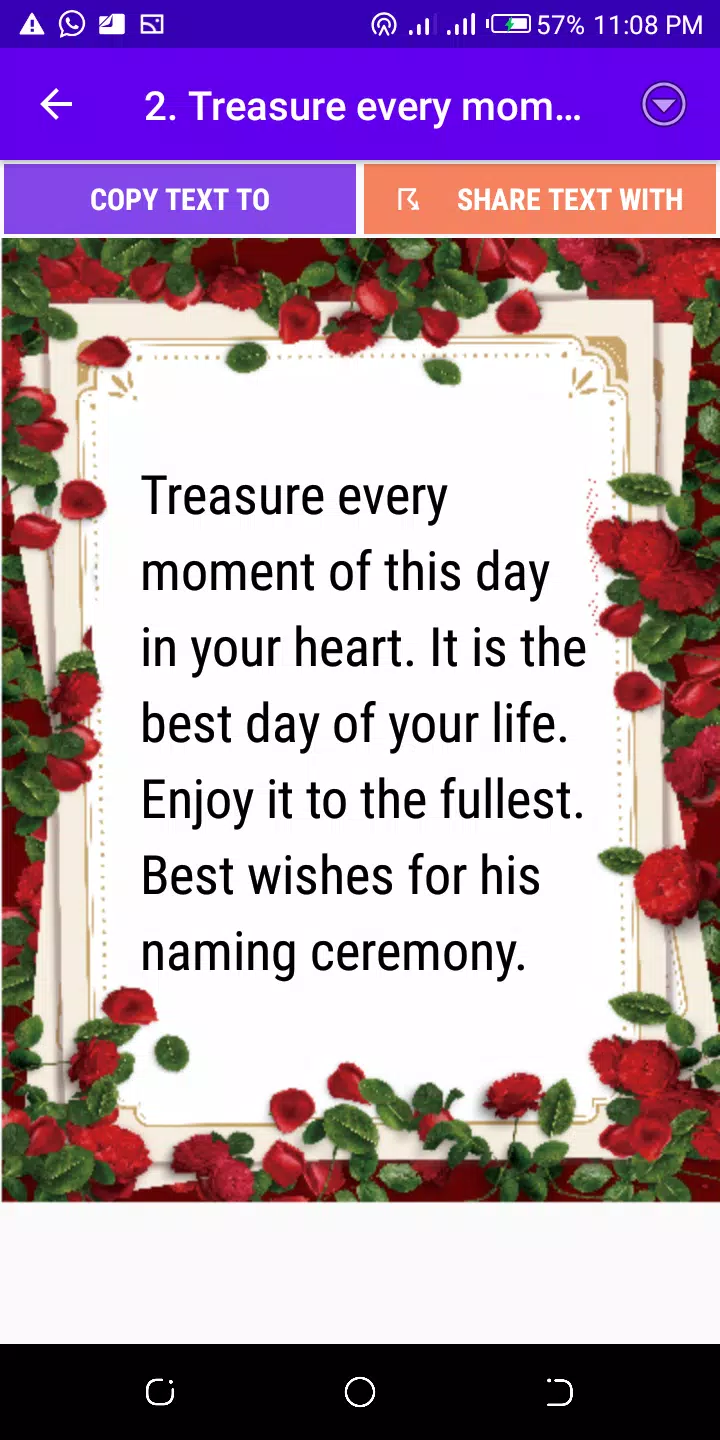 Baby Naming Ceremony Wishes Screenshots
