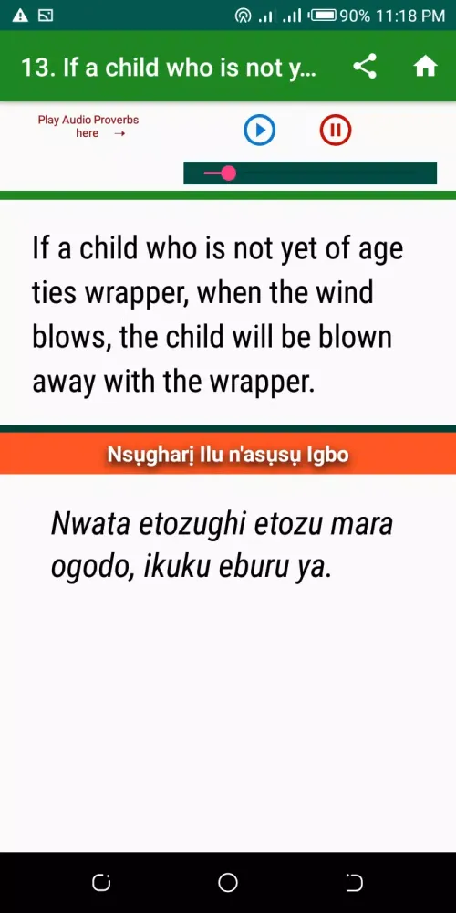 Proverbs Book In Igbo स्क्रीनशॉट
