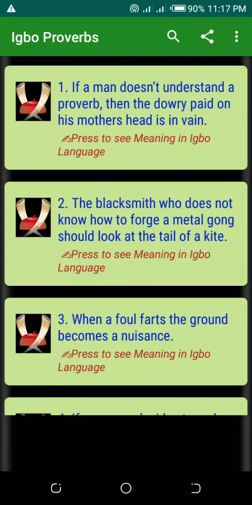 Proverbs Book In Igbo स्क्रीनशॉट