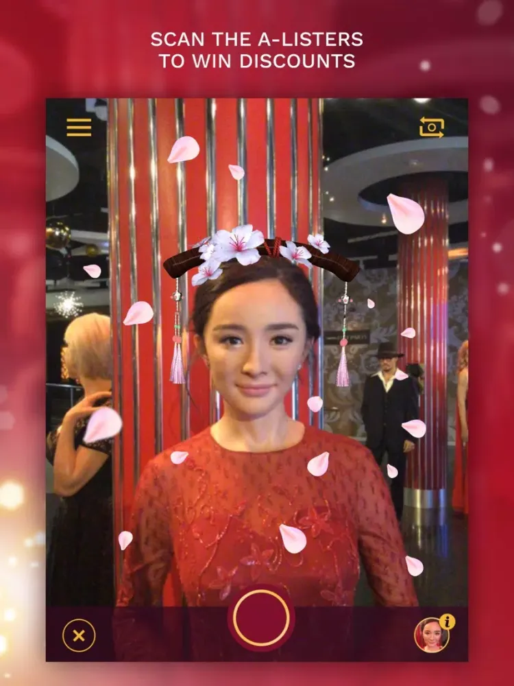 Capturas de tela do Madame Tussauds London iPad 