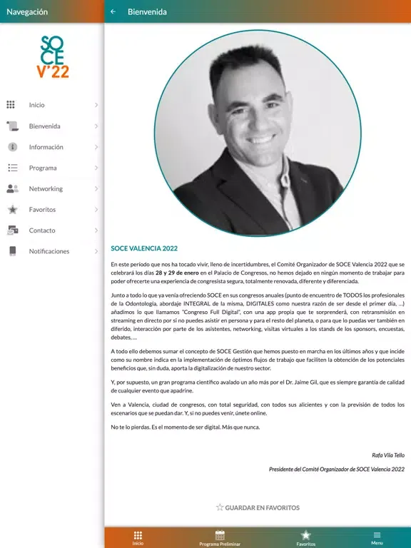 Congreso SOCE iPad  Screenshots