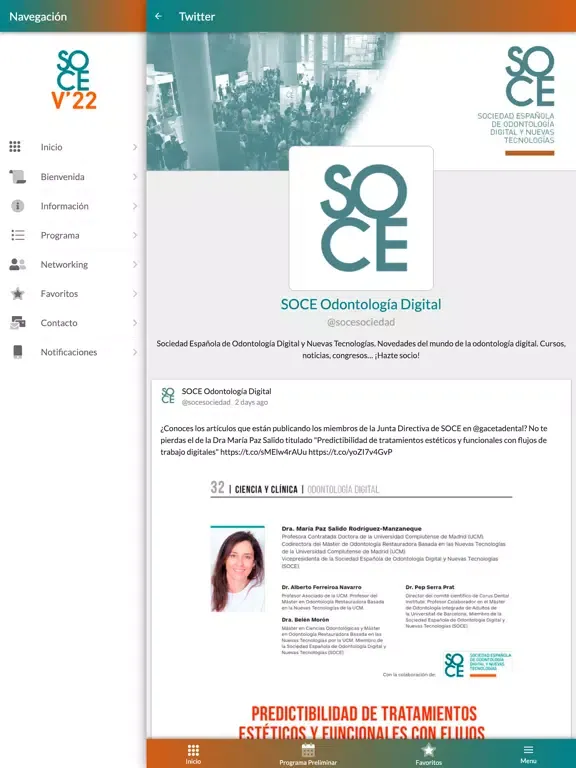 Congreso SOCE iPad  Screenshots