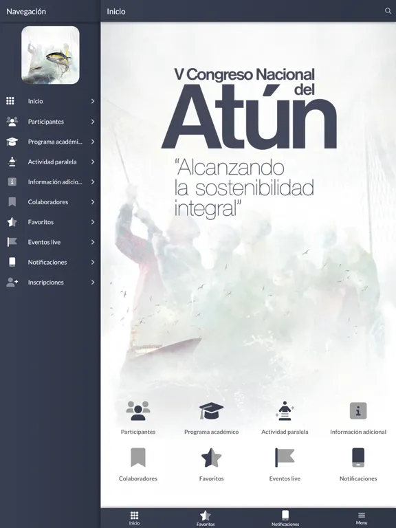 ภาพหน้าจอของ V Congreso Nacional del Atún iPad 