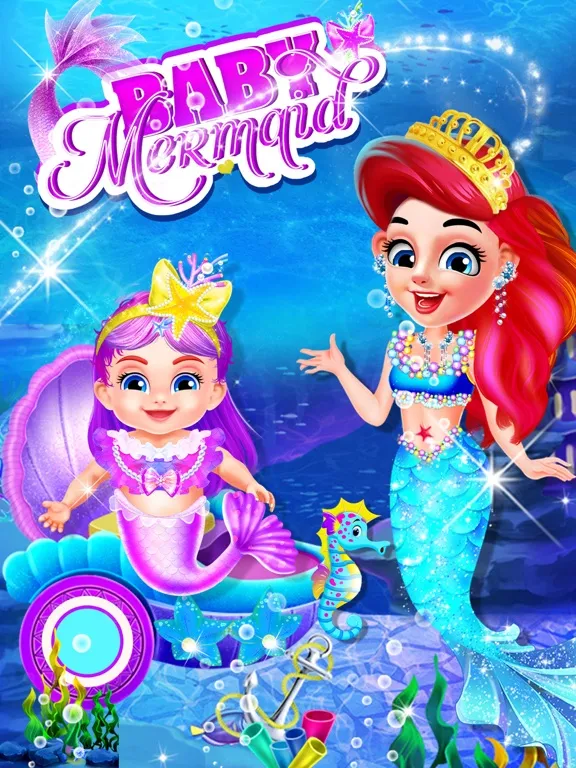 Baby Mermaid Princess Dress up iPad  Screenshots