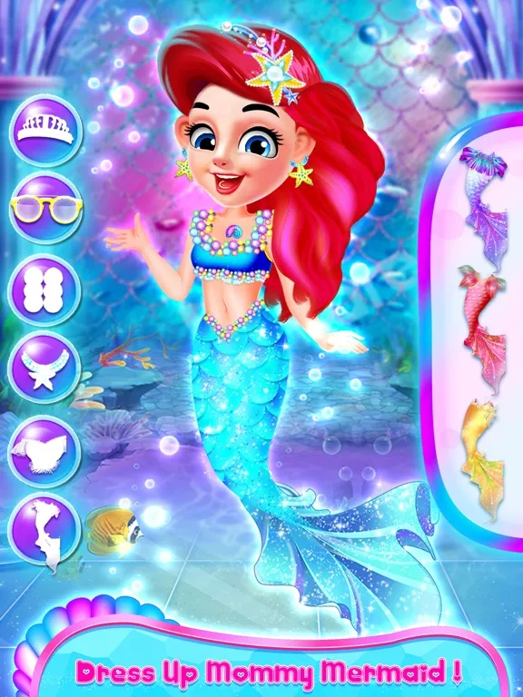 Baby Mermaid Princess Dress up iPad  Screenshots
