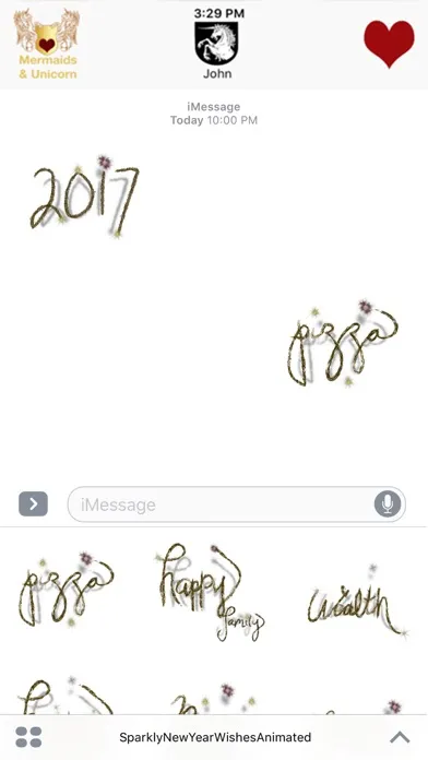 Sparkly New Year Wish Animated应用截图