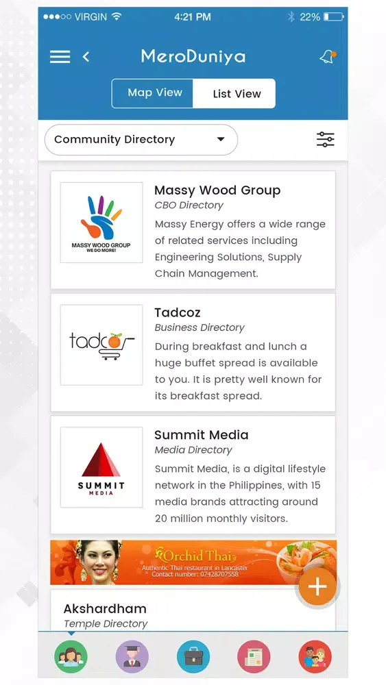 Captures d'écran de MeroDuniya-a community portal